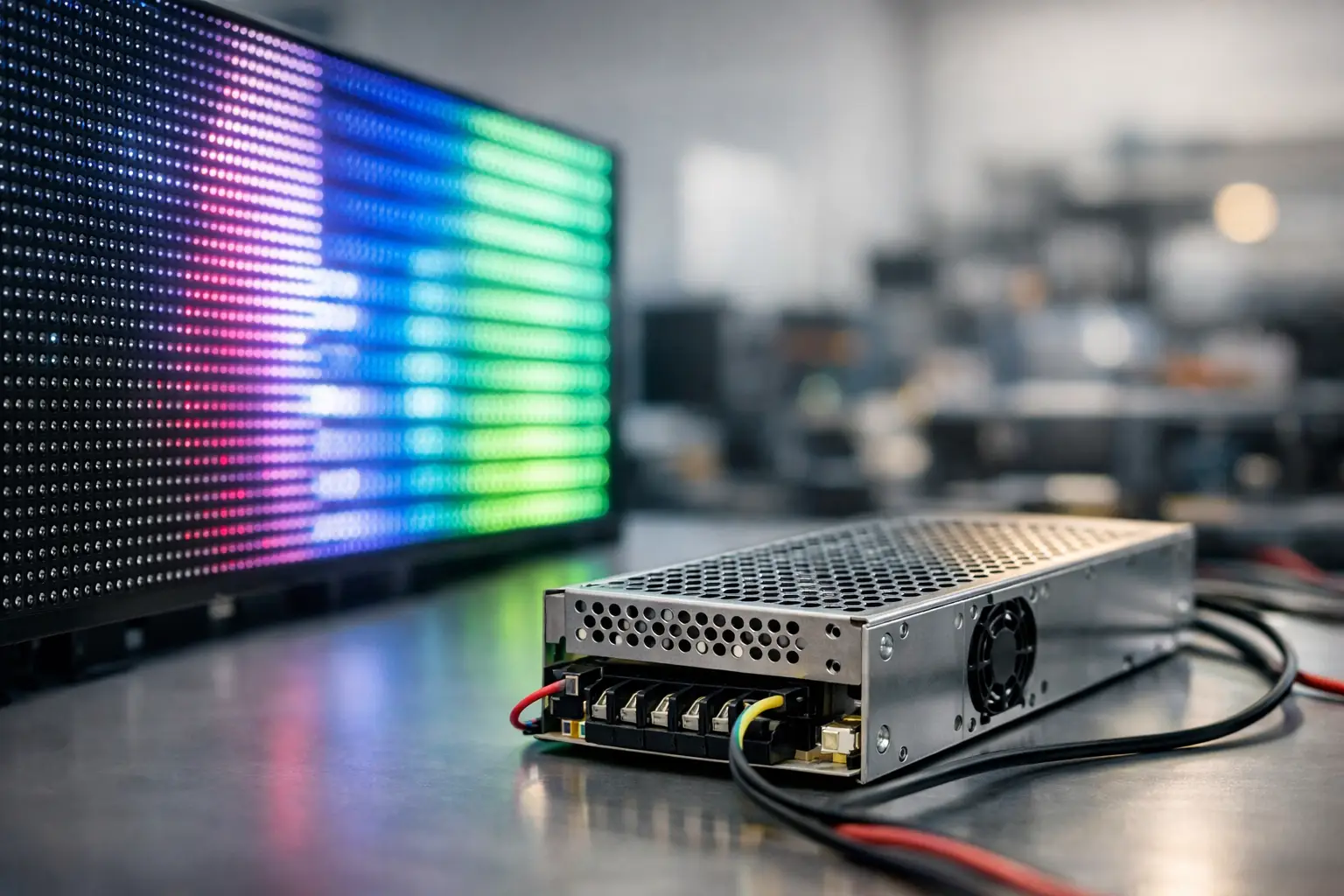 Fonte de alimentação para painel de LED