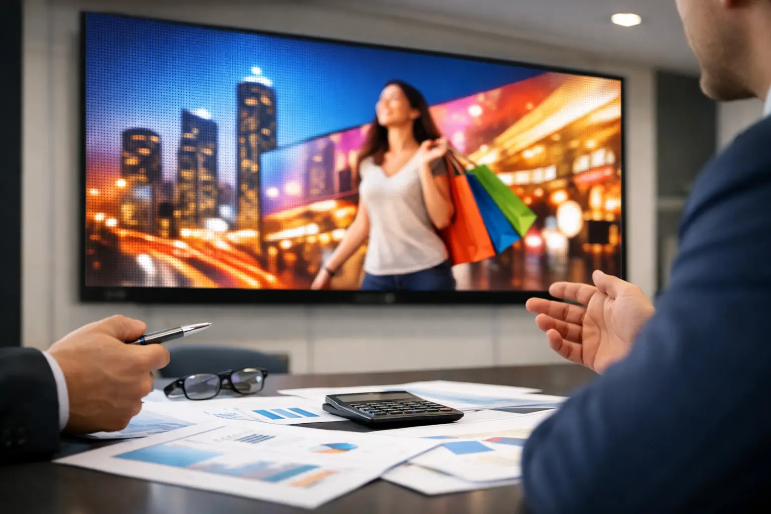 Orçamento de painel de LED comercial