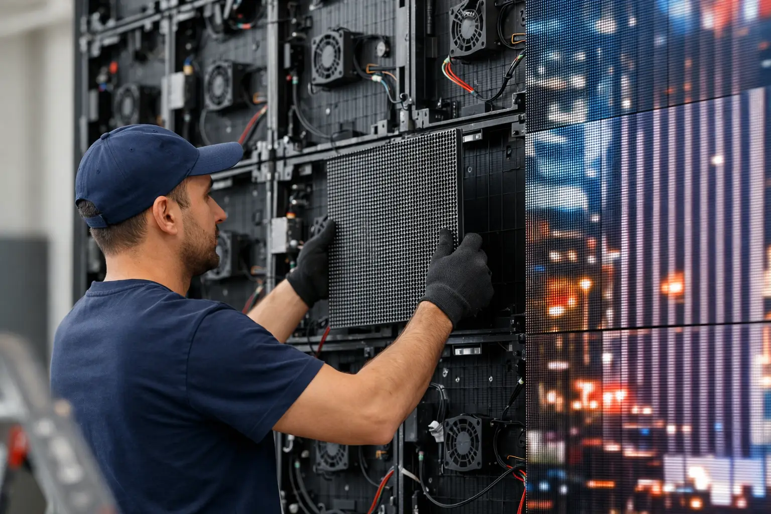 Como instalar painel de LED modular