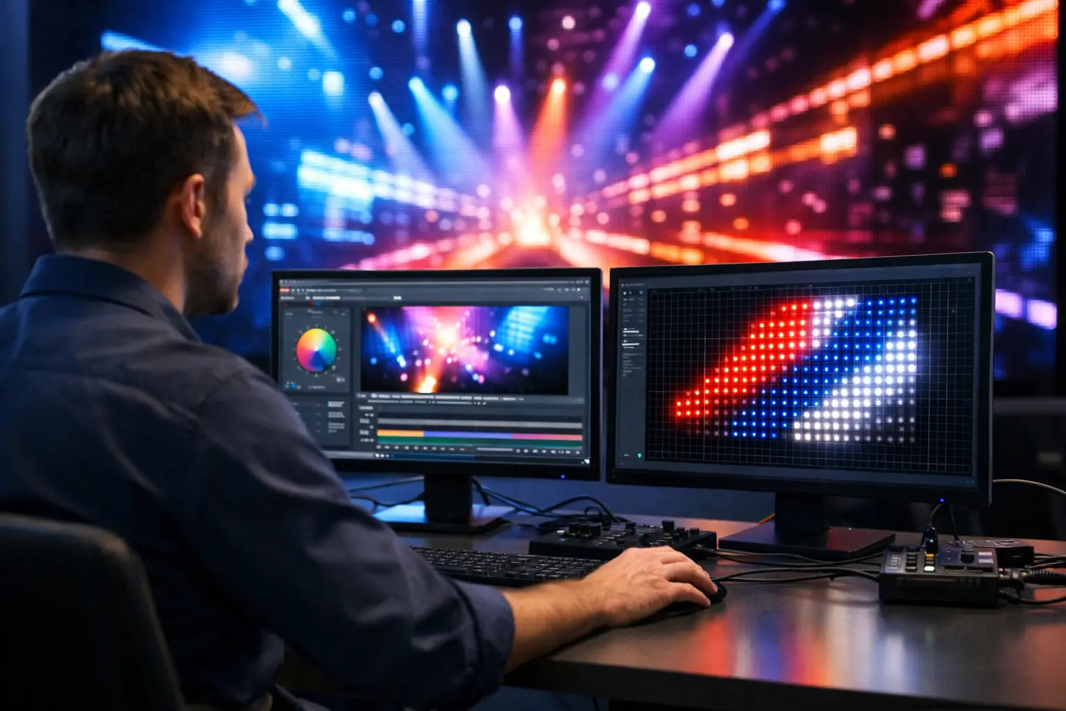 Software para configuração de painel de LED