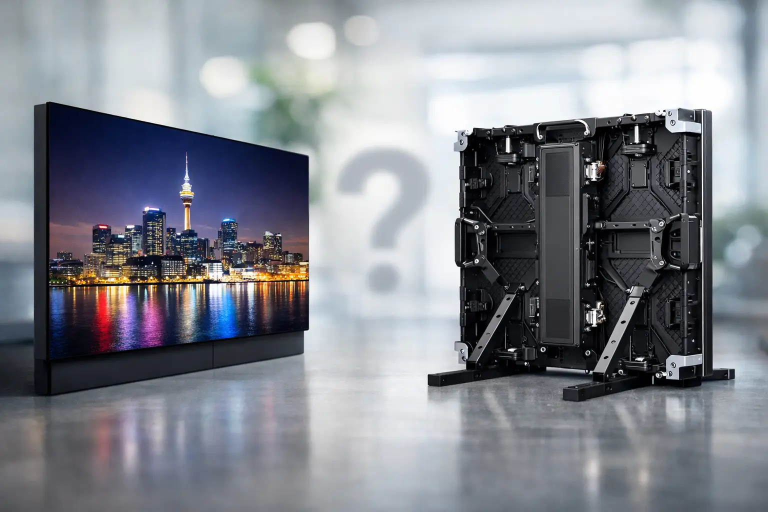 Painel LED fixo ou rental: qual escolher?